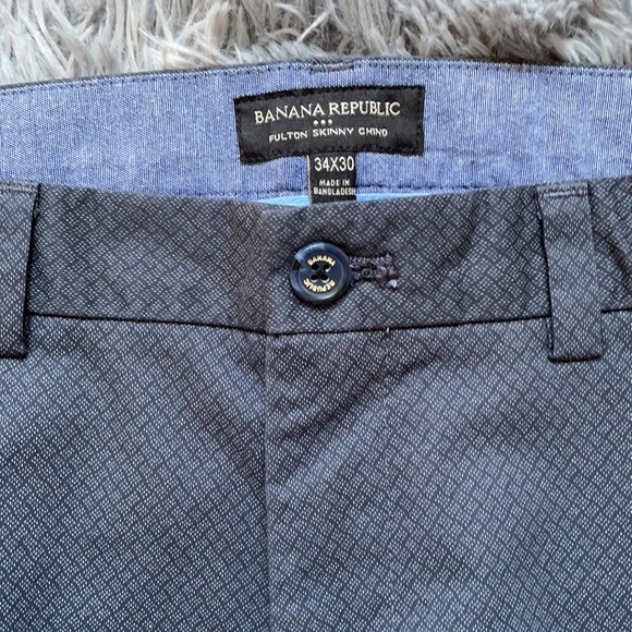 Banana Republic Other - Banana Republic Navy Printed Chinos